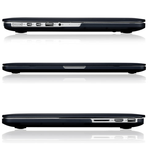 Rubberized Hard Case for MacBook Pro 13.3" with Retina Display BLACK