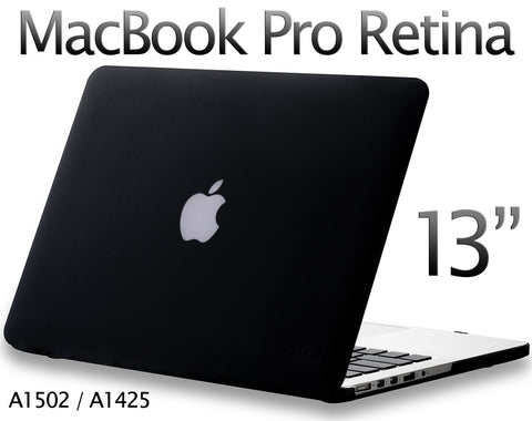 Rubberized Hard Case for MacBook Pro 13.3" with Retina Display BLACK