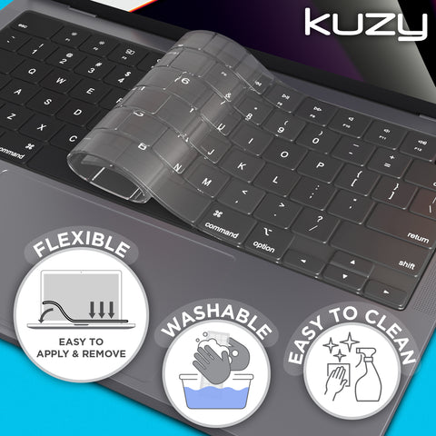 Premium MacBook Pro 14 inch Keyboard Cover - MacBook Pro Keyboard Cover Skin 14 16 inch 2023 2022 M3 M2 M1 A2779 A2442 A2780 A2485 - MacBook Air 15 inch Keyboard Cover 13 A2941 A2681