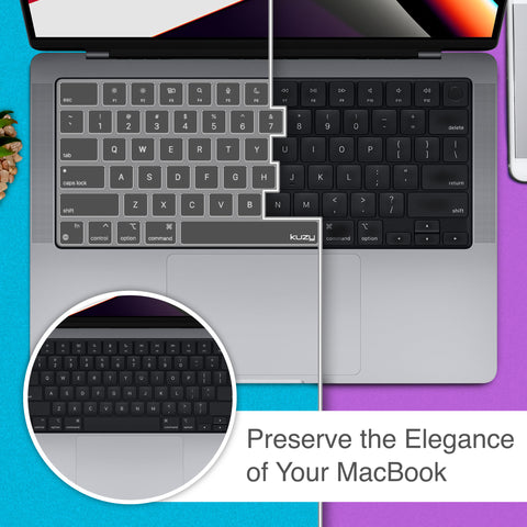 TPU MacBook Pro Keyboard Cover for 14 and 16 inch and MacBook Air 13.6" Release 2023 2022