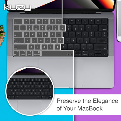 Premium MacBook Pro 14 inch Keyboard Cover - MacBook Pro Keyboard Cover Skin 14 16 inch 2023 2022 M3 M2 M1 A2779 A2442 A2780 A2485 - MacBook Air 15 inch Keyboard Cover 13 A2941 A2681