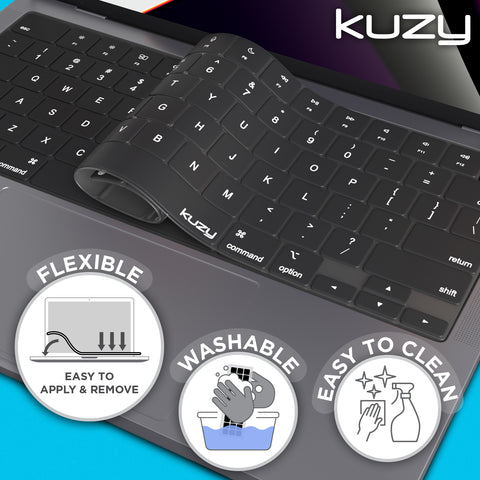 Premium MacBook Pro 14 inch Keyboard Cover - MacBook Pro Keyboard Cover Skin 14 16 inch 2023 2022 M3 M2 M1 A2779 A2442 A2780 A2485 - MacBook Air 15 inch Keyboard Cover 13 A2941 A2681