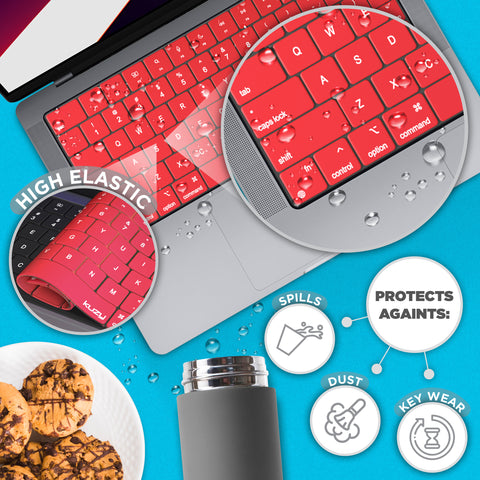 Premium MacBook Pro 14 inch Keyboard Cover - MacBook Pro Keyboard Cover Skin 14 16 inch 2023 2022 M3 M2 M1 A2779 A2442 A2780 A2485 - MacBook Air 15 inch Keyboard Cover 13 A2941 A2681