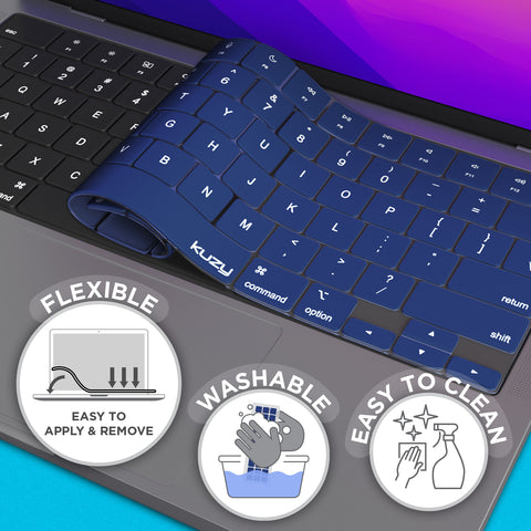 Newest MacBook Pro Keyboard Cover for 14 and 16 inch and MacBook Air 13.6" Release 2023 2022