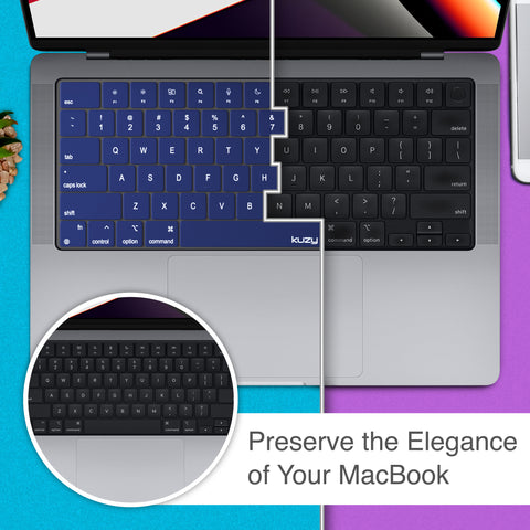 Premium MacBook Pro 14 inch Keyboard Cover - MacBook Pro Keyboard Cover Skin 14 16 inch 2023 2022 M3 M2 M1 A2779 A2442 A2780 A2485 - MacBook Air 15 inch Keyboard Cover 13 A2941 A2681
