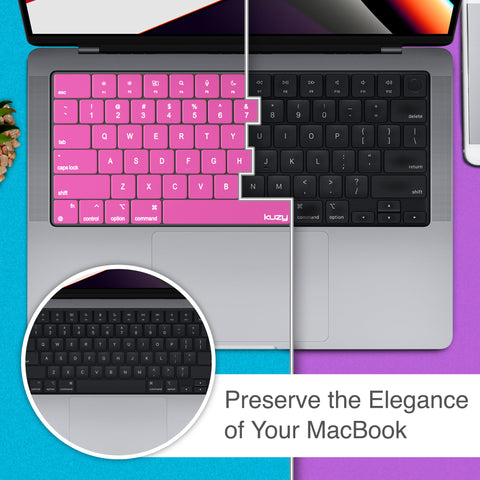 Premium MacBook Pro 14 inch Keyboard Cover - MacBook Pro Keyboard Cover Skin 14 16 inch 2023 2022 M3 M2 M1 A2779 A2442 A2780 A2485 - MacBook Air 15 inch Keyboard Cover 13 A2941 A2681