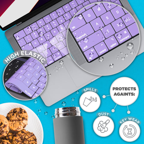 Premium MacBook Pro 14 inch Keyboard Cover - MacBook Pro Keyboard Cover Skin 14 16 inch 2023 2022 M3 M2 M1 A2779 A2442 A2780 A2485 - MacBook Air 15 inch Keyboard Cover 13 A2941 A2681