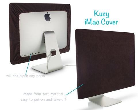 Kuzy Dust Cover for iMac 24 inch 2021 M1 A2438 A2439 - Computer Monitor Cover for Apple iMac 21 inch 2020 - 2017 Retina 4K - Dust Protection for Mac 21.5 Protective Screen and Accessories