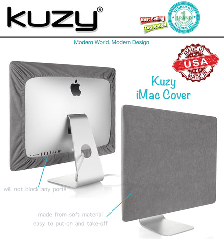 Kuzy Dust Cover for iMac 24 inch 2021 M1 A2438 A2439 - Computer Monitor Cover for Apple iMac 21 inch 2020 - 2017 Retina 4K - Dust Protection for Mac 21.5 Protective Screen and Accessories