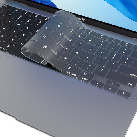 Compatible with MacBook Air 13 inch 2020 A2337 M1 A2179 with Retina Display and Touch ID Silicone Key Board Protective Skin Protector, MacBook Air 2020 Keyboard Cover